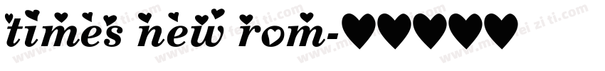 times new rom字体转换